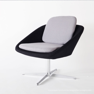 Base de acero inoxidable con sillones reclinables de asiento de tela suave